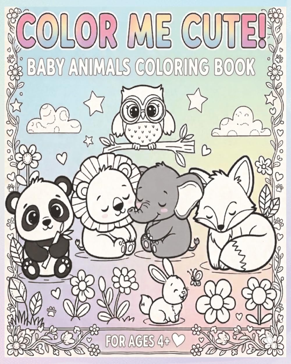 Color Me Cute! Baby Animals Coloring Book cover by Cristine Mitchell